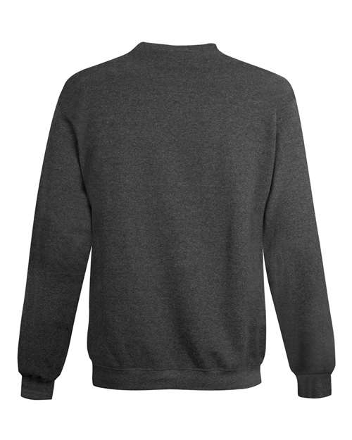 Unisex Powerblend® Crewneck Sweatshirt - Charcoal Heather Back