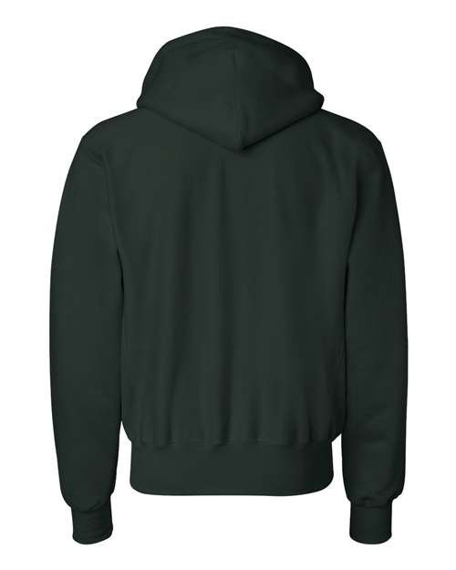 Unisex Reverse Weave® Hooded Sweatshirt - Dark Green Back