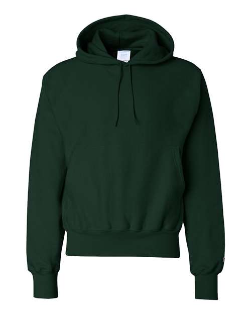 Unisex Reverse Weave® Hooded Sweatshirt - Dark Green Front