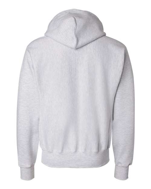 Unisex Reverse Weave® Hooded Sweatshirt - Silver Grey Back