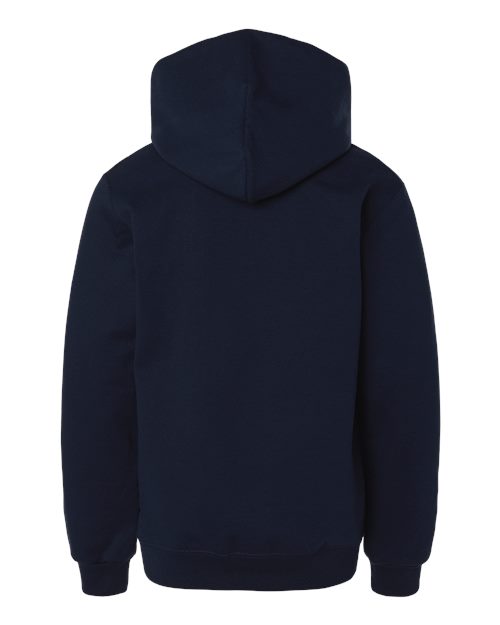 Youth Powerblend® Hooded Sweatshirt - Navy Back