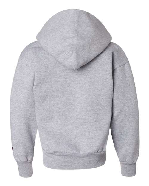 Youth Powerblend® Hooded Sweatshirt - Light Steel Back