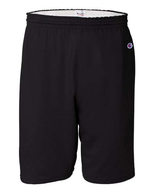 Unisex Cotton Gym Shorts - Black Front