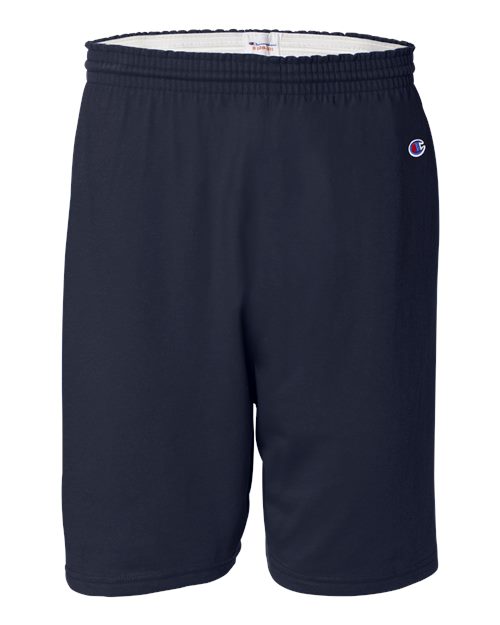 Unisex Cotton Gym Shorts - Navy Front