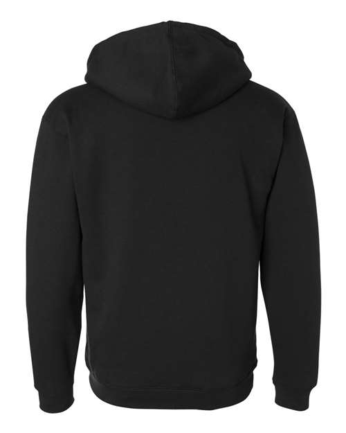 Men's Sherpa-Lined Full-Zip Hooded Sweatshirt - Black/ Natural Back