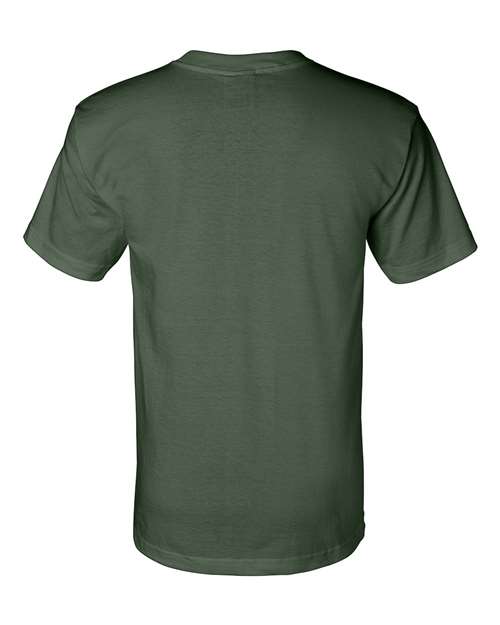 Unisex Union-Made T-Shirt - Forest Green Back
