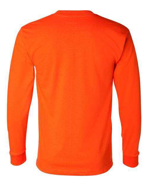 Unisex Union-Made Long Sleeve T-Shirt - Orange Back