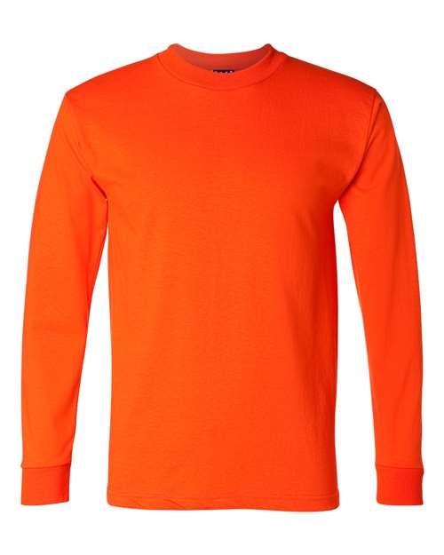 Unisex Union-Made Long Sleeve T-Shirt - Orange Front