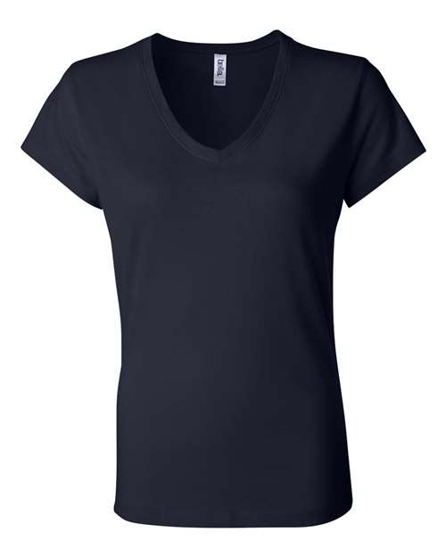 Women’s Jersey V-Neck Tee - Navy Front