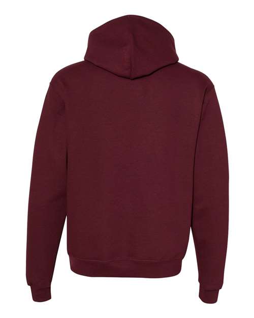 Unisex Powerblend® Hooded Sweatshirt - Maroon Back