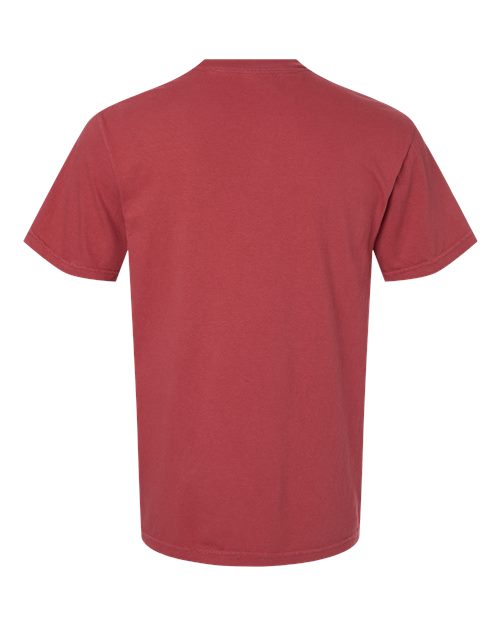 Unisex Garment-Dyed Heavyweight T-Shirt - Chili Back