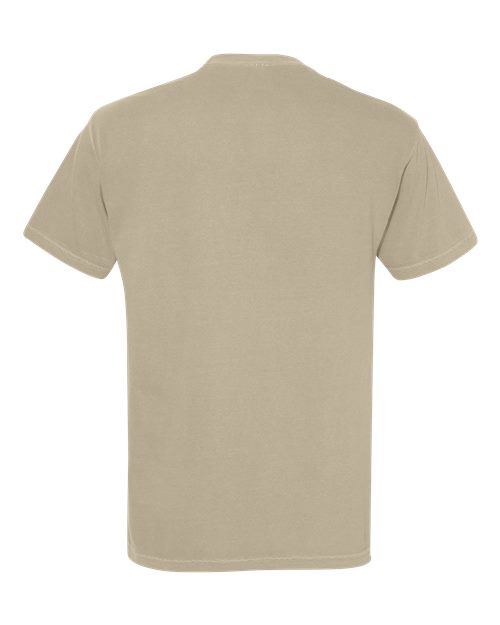 Unisex Garment-Dyed Heavyweight T-Shirt - Khaki Back
