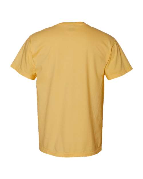 Unisex Garment-Dyed Heavyweight T-Shirt - Mustard Back