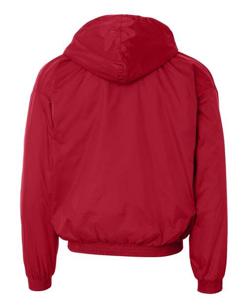 Unisex Fleece Lined Hooded Jacket - Red Back