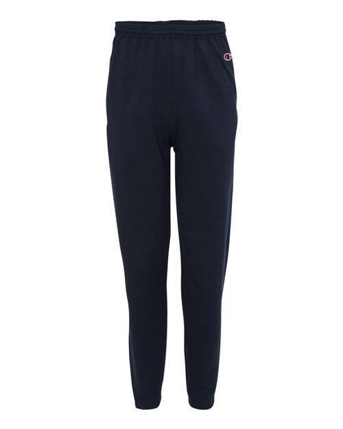 Men's Powerblend® Open-Bottom Sweatpants with Pockets - Navy Front
