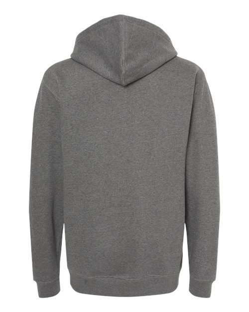 Unisex Heavyweight Hooded Sweatshirt - Gunmetal Heather Back