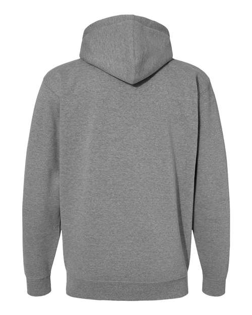 Unisex Heavyweight Full-Zip Hooded Sweatshirt - Gunmetal Heather Back