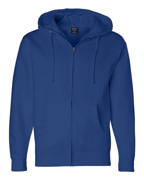 Unisex Heavyweight Full-Zip Hooded Sweatshirt - Royal Front