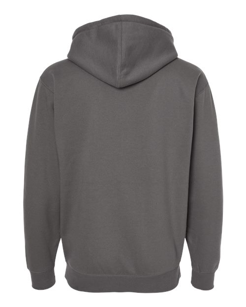 Unisex Heavyweight Full-Zip Hooded Sweatshirt - Solid Charcoal Back