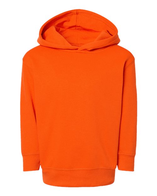 Toddler Pullover Fleece Hoodie - Orange Front