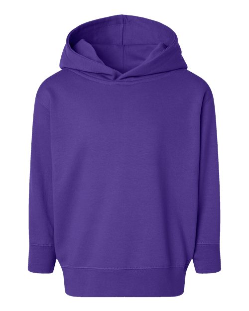 Toddler Pullover Fleece Hoodie - Purple Front