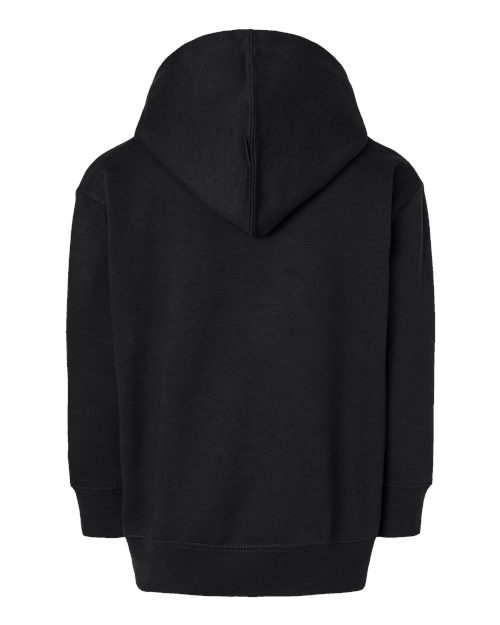 Toddler Full-Zip Fleece Hoodie Sweatshirt - Black Back