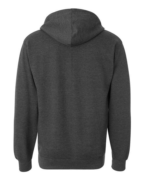 Unisex Midweight Hooded Sweatshirt - Charcoal Heather Back