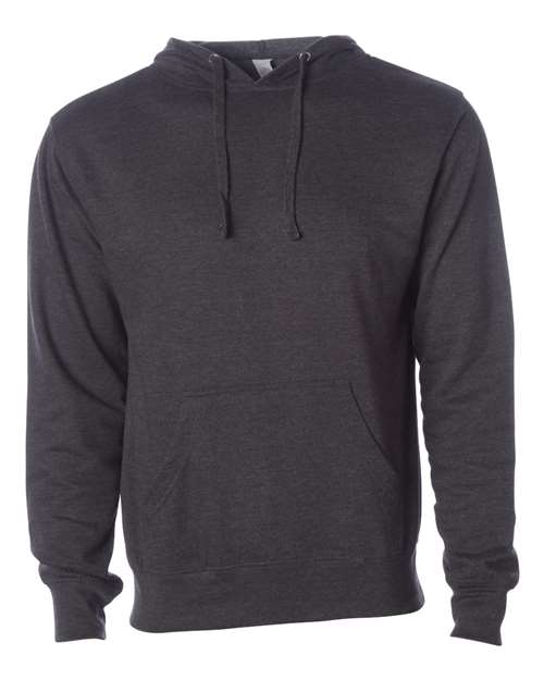 Unisex Midweight Hooded Sweatshirt - Charcoal Heather Front