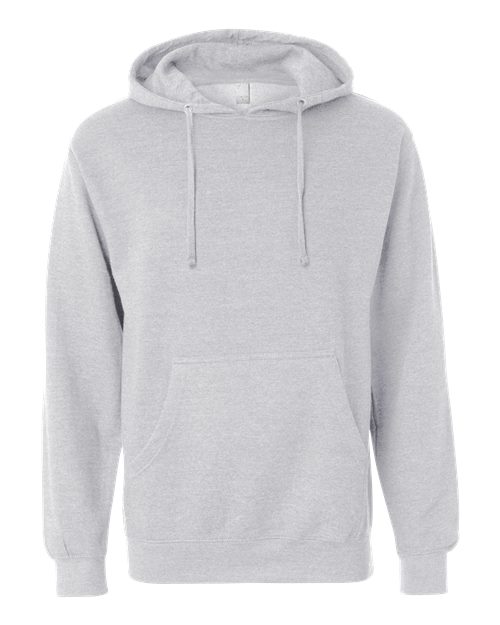 Unisex Midweight Hooded Sweatshirt - Grey Heather Front