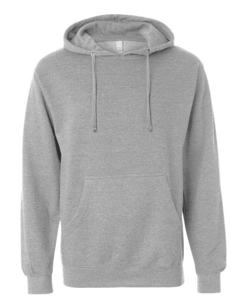 Independent Trading Co. Unisex 8.5 oz. Midweight Hooded Sweatshirt - Grey Heather Front
