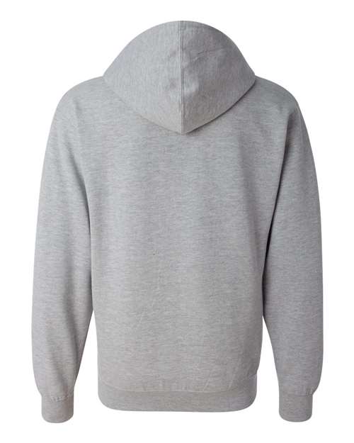 Unisex Midweight Full-Zip Hooded Sweatshirt - Grey Heather Back