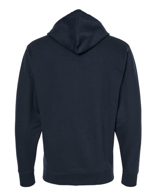 Unisex Midweight Full-Zip Hooded Sweatshirt - Navy Back