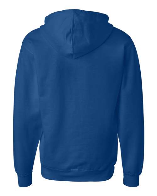 Unisex Midweight Full-Zip Hooded Sweatshirt - Royal Back