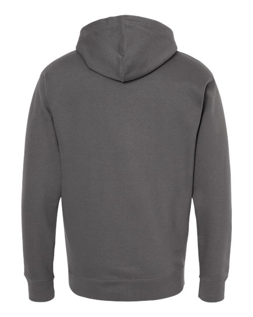 Unisex Midweight Full-Zip Hooded Sweatshirt - Charcoal Back