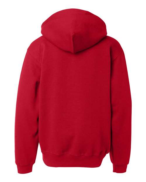 Youth Hooded Sweatshirt - Red Back