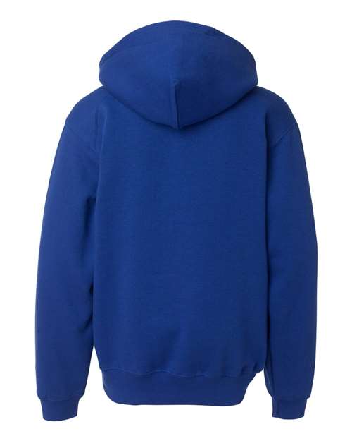 Youth Hooded Sweatshirt - Royal Back