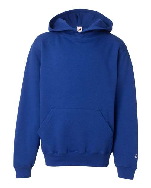 Youth Hooded Sweatshirt - Royal Front