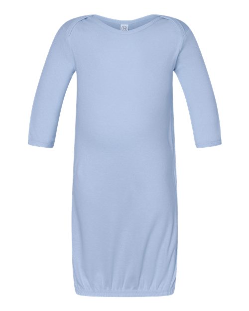 Infant Baby Rib Layette - Light Blue Front