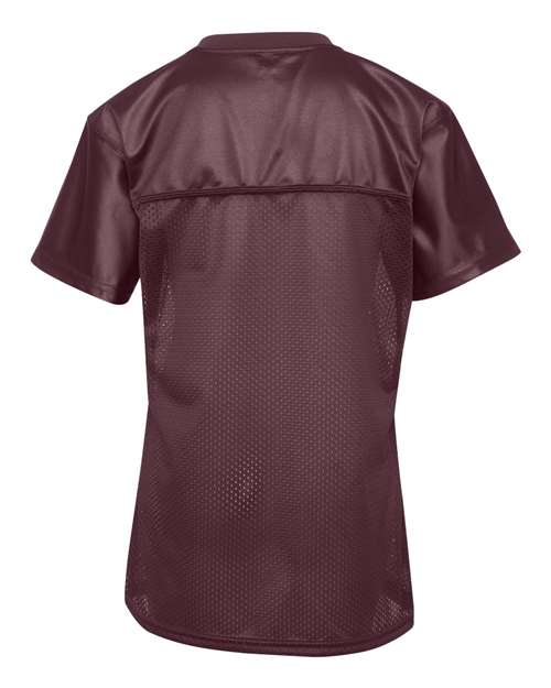 Women's Junior Fit Stadium Replica Football Jersey - Maroon Back