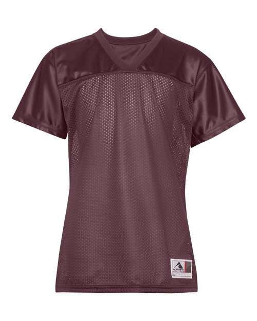 Women's Junior Fit Stadium Replica Football Jersey - Maroon Front