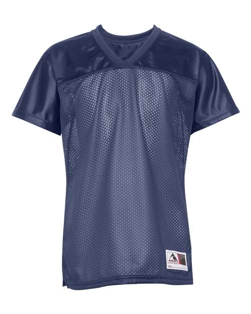 Women's Junior Fit Stadium Replica Football Jersey - Navy Front
