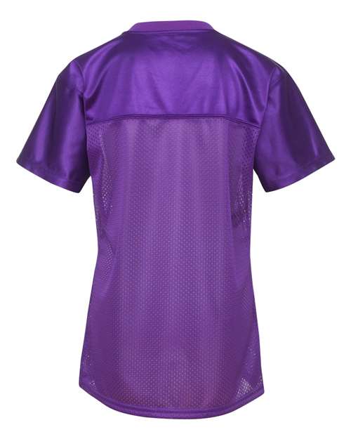 Women's Junior Fit Stadium Replica Football Jersey - Purple Back