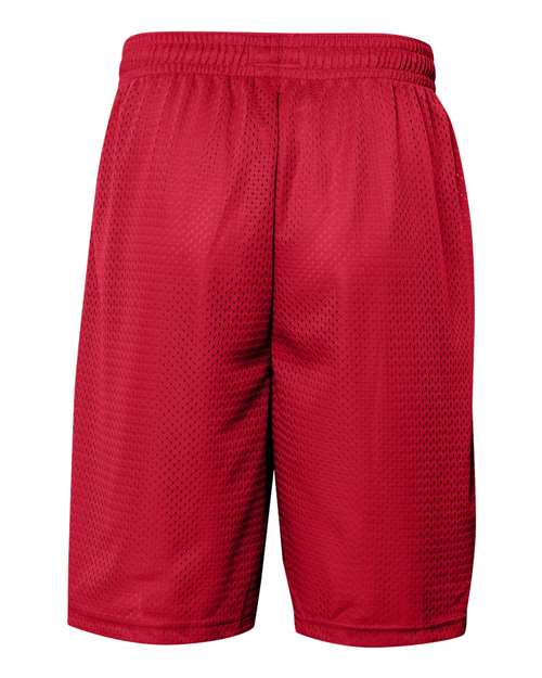 Men's Pro Mesh 9" Shorts with Pockets - Red Back