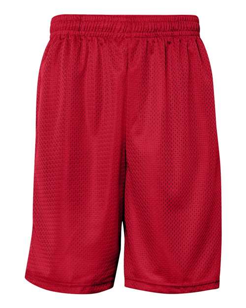 Men's Pro Mesh 9" Shorts with Pockets - Red Front