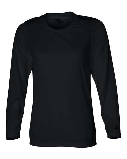 Women's B-Core Long Sleeve T-Shirt - Black Front