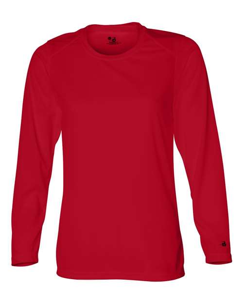Women's B-Core Long Sleeve T-Shirt - Red Front