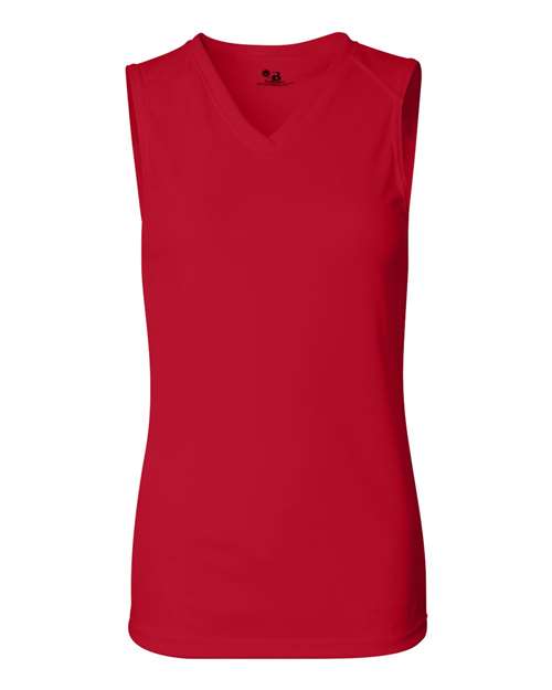 Women's B-Core Sleeveless T-Shirt - Red Front