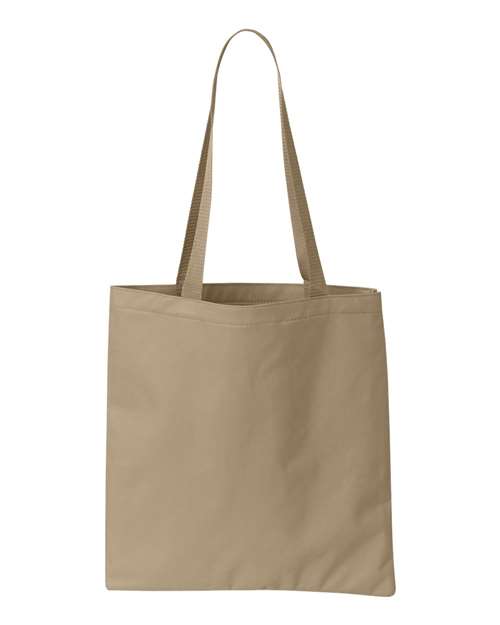 Madison Basic Tote Bag - Light Tan Back