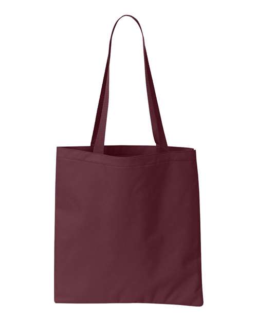 Madison Basic Tote Bag - Maroon Front