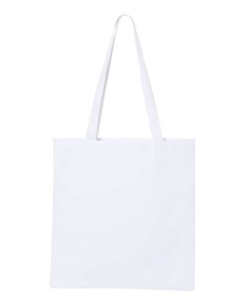 Madison Basic Tote Bag - White Front